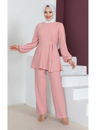 Powder Pink - Suit - Moda Ebva