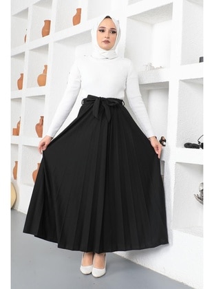 Black - Skirt - Moda Ebva