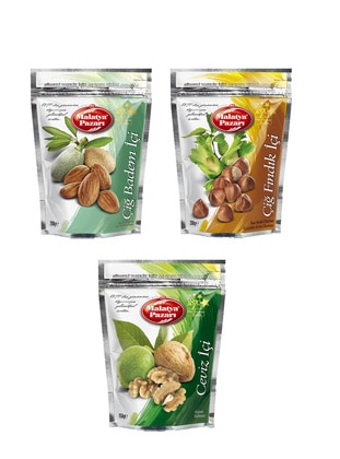 Almond Kernels & Hazelnut Kernels & Walnut Kernels Healthy Raw Nuts Set