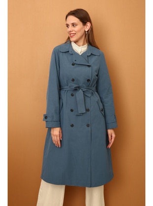 Blue - Trench Coat - ALLDAY