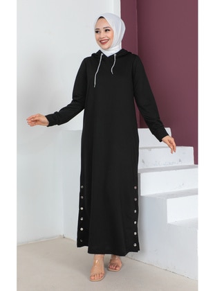 Black - Modest Dress - Moda Ebva
