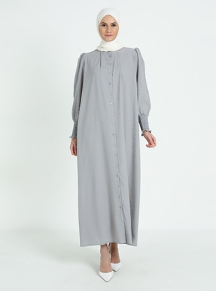Grey - Modest Dress - Tavin