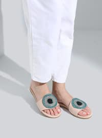 Beige - Sandal - Slippers