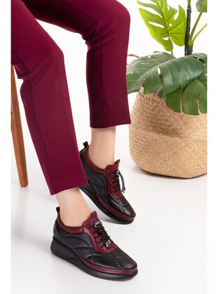 Comfort Shoes - Black - burgundy - Casual Shoes - Gondol