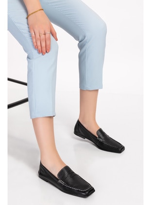 Loafer - Black - Flat Shoes - Gondol