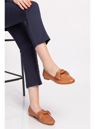 Loafer - Tan - Flat Shoes - Gondol