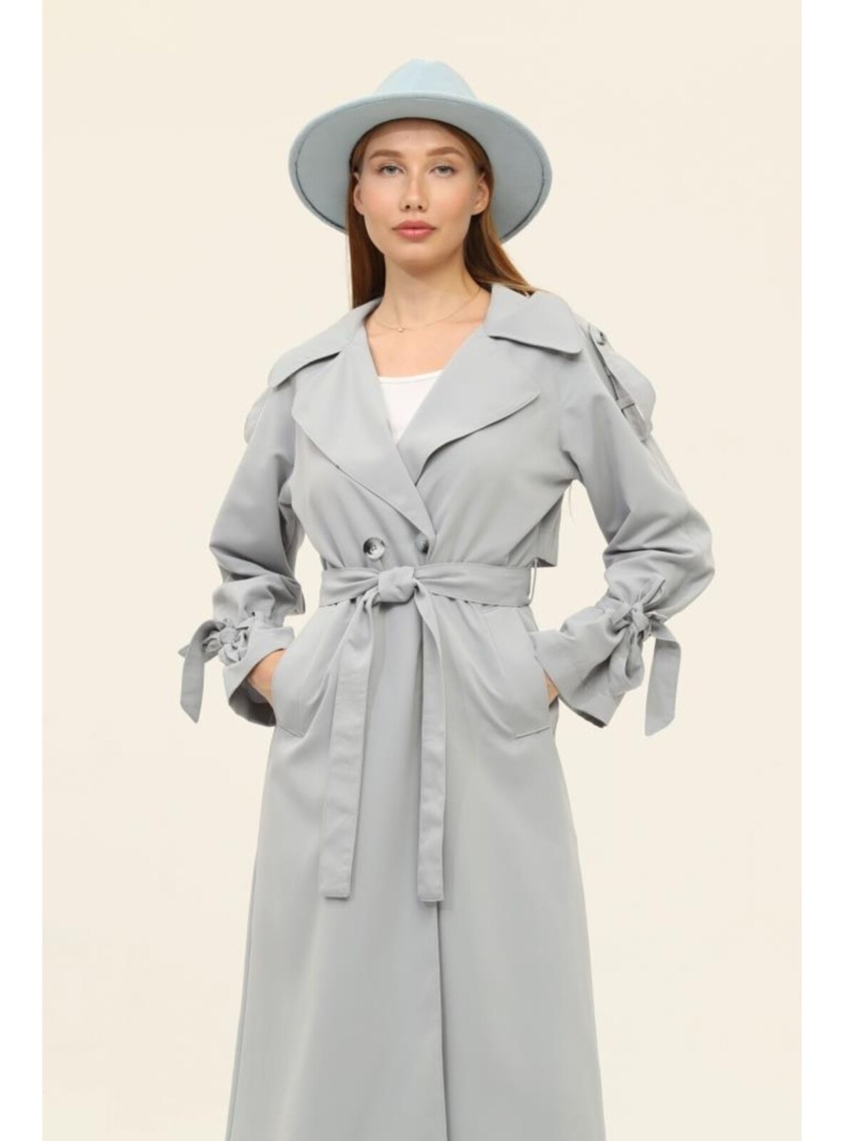 Grey - Trench Coat