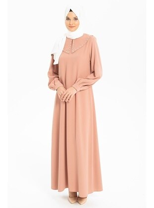 Powder Pink - Modest Dress - Beyza