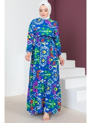 Saxe Blue - Modest Dress - Benguen