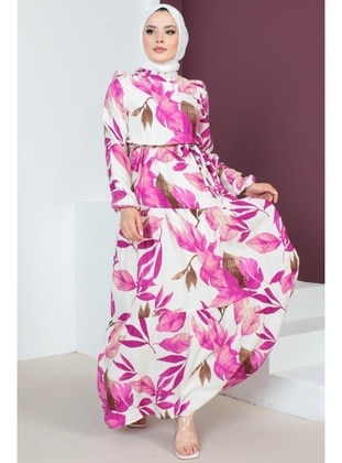 Fuchsia - Modest Dress - Benguen