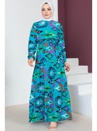 Turquoise - Modest Dress
