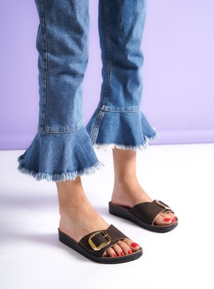 Brown - Sandal - Slippers - Shoescloud