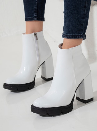 White - White - High Heel Boots - Faux Leather - White - White - White - White - White - White - High Heel Boots - Faux Leather - White - White - White - White - White - White - High Heel Boots - Faux Leather - White - White - White - White - White - Whit