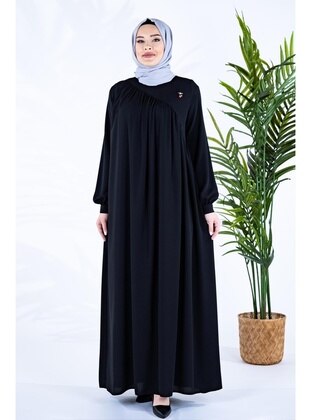 Black - Modest Dress - Beyza