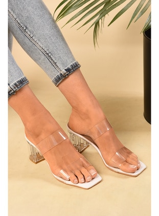 Sandal - White - Slippers - Shoeberry