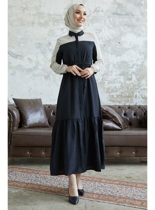 Black - Mock-Turtleneck - Modest Dress - InStyle