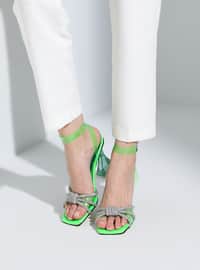 Green - High Heel - Evening Shoes