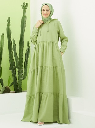 Pistachio Green - Modest Dress - Neways