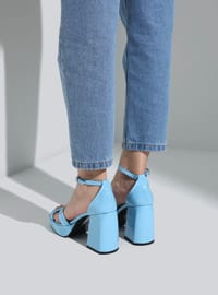 Blue - High Heel - Evening Shoes