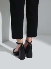 Black - High Heel - Evening Shoes