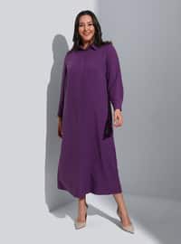 Dark Purple - Plus Size Dress