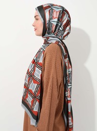 Milena Design Silky Twill Scarf Multicolor Tuva
