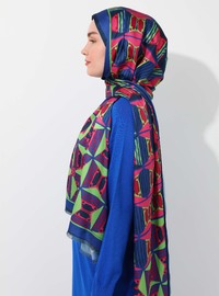 Milena Design Silky Twill Scarf Multicolor Tuva