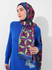 Milena Design Silky Twill Scarf Multicolor Tuva