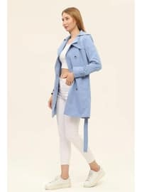 Icy Blue - Trench Coat