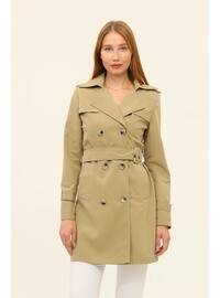 Olive Green - Trench Coat