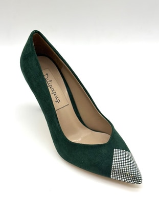 أخضر - حذاء كعب عالي - أحذية سهرة - Dilipapuç