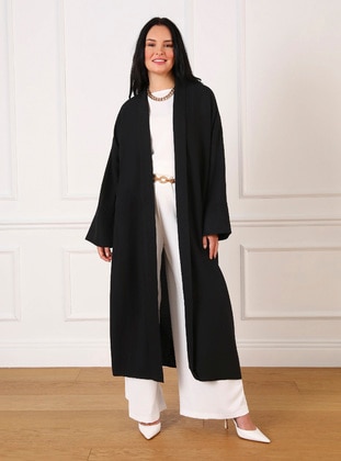 Black - Plus Size Kimono - Alia