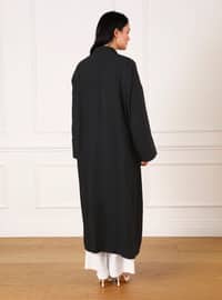 Black - Plus Size Kimono