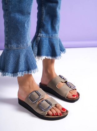 Dark Mink - Sandal - Slippers - Shoescloud