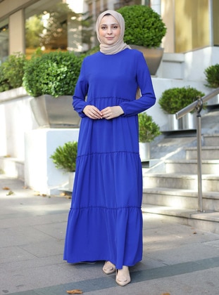 Saxe Blue - Modest Dress - ZENANE