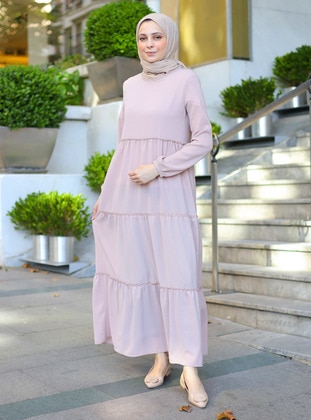 Powder Pink - Modest Dress - ZENANE