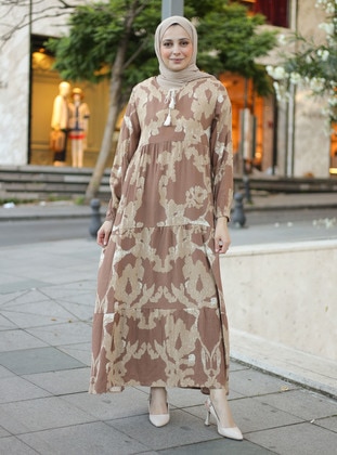 Camel - Modest Dress - ZENANE