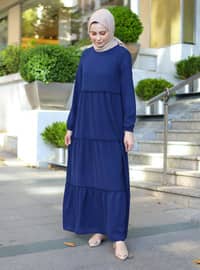 Navy Blue - Modest Dress
