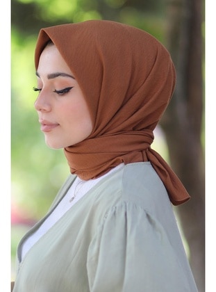 Camel - Plain - Scarf - Afvente