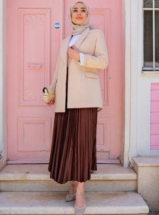 Brown - Skirt - Locco Moda