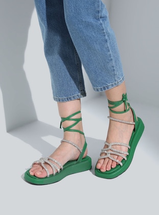 Green - Sandal - Dilipapuç