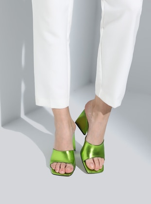 Green - Slippers - Dilipapuç