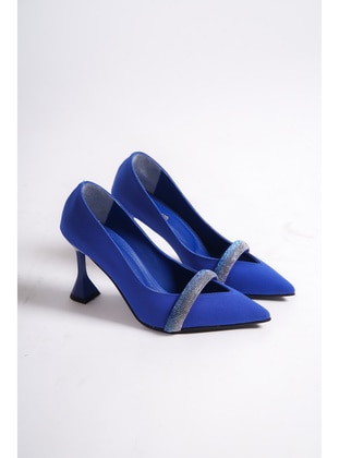 300gr - Blue - Evening Shoes - Moda Değirmeni