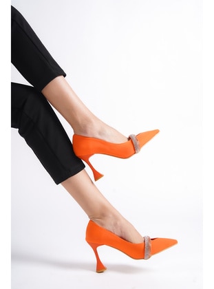 300gr - Orange - Evening Shoes - Moda Değirmeni