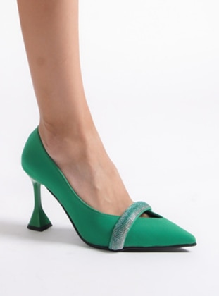 300gr - Green - Evening Shoes - Moda Değirmeni