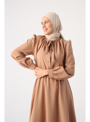 Brown - Modest Dress - ALLDAY