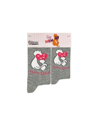 Gray Melange - 50gr - Socks - Bross