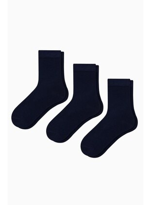 Navy Blue - 150gr - Boys` Socks - Bross