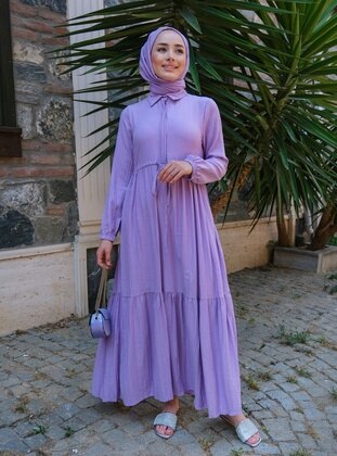 Lilac - Modest Dress - Locco Moda