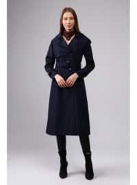 Navy Blue - Trench Coat